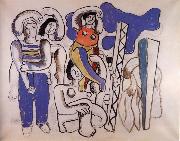 Fernard Leger Composition au Perroquet oil on canvas